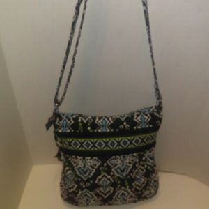 Vera Bradley Triple Zip Hipster Ink Blue